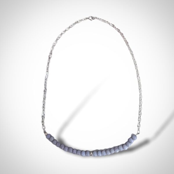 COLLAR ÁGATA DE CINTA AZUL