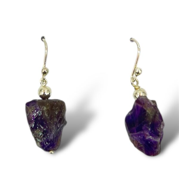 ARETES AMATISTA EN BRUTO
