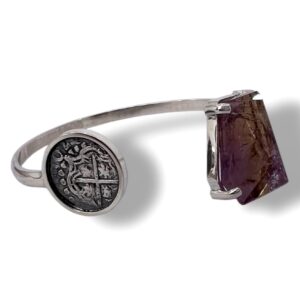 PULSERA MACUQUINA Y BOLIVIANITA RÚSTICA
