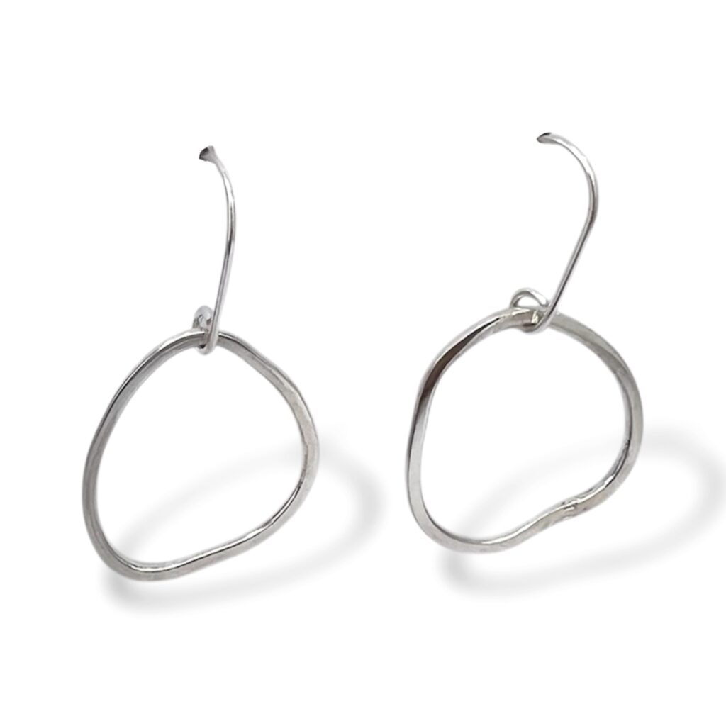 Aretes de Plata con arquillo.