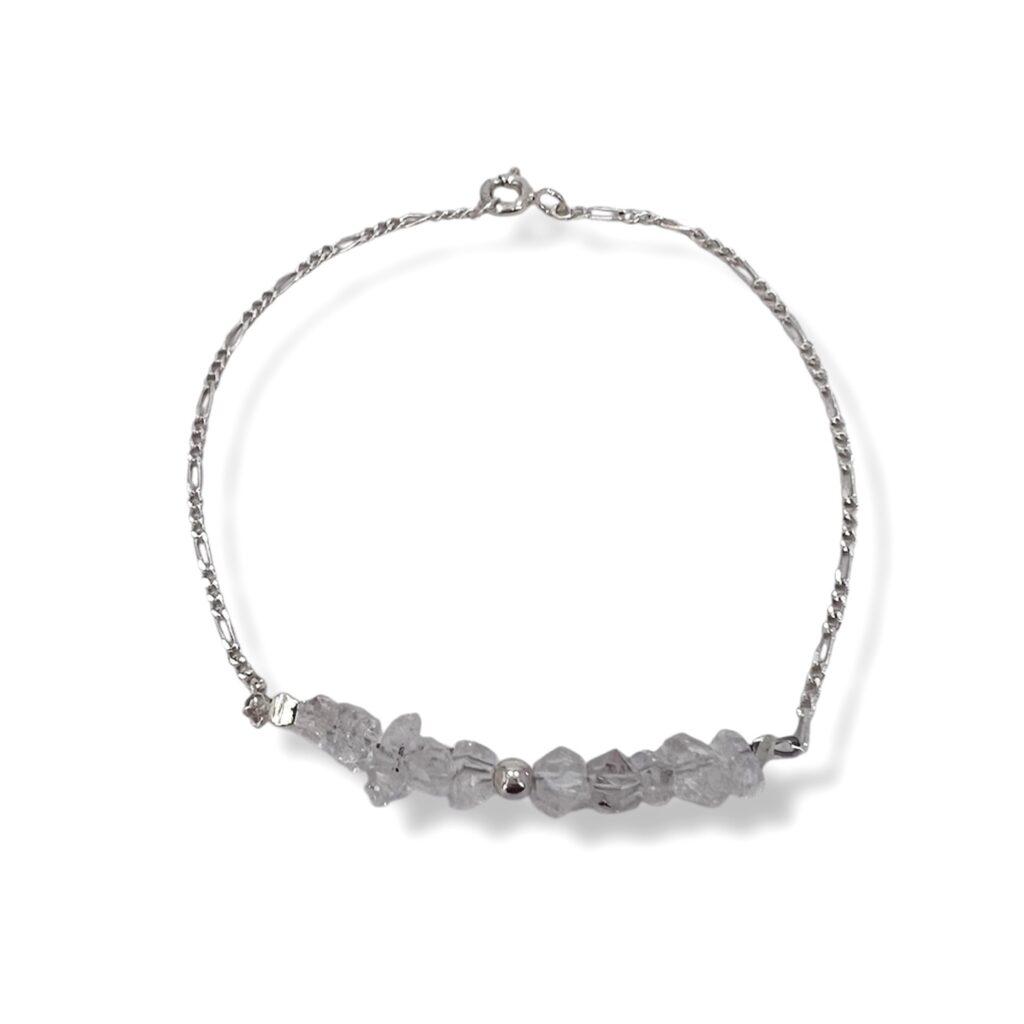 Pulsera de Plata con Herkimer.