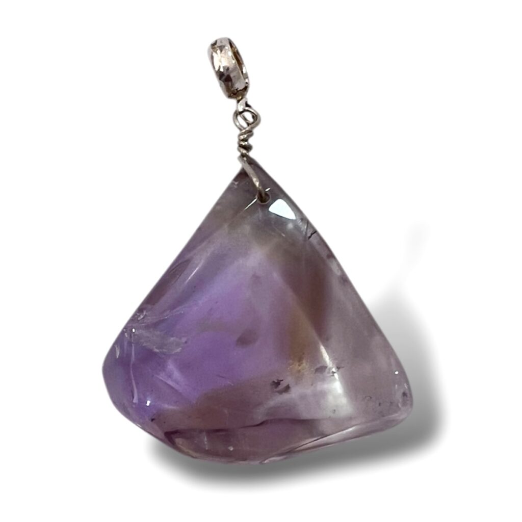 Dije de Bolivianita rústica y Plata.