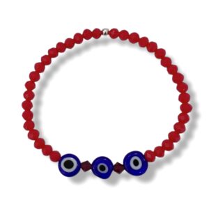 PULSERA DE CRISTAL Y OJO TURCO