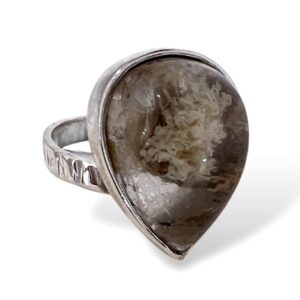 ANILLO CUARZO LODOLITA