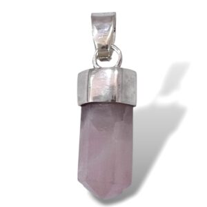 DIJE PÉNDULO CUARZO ROSA