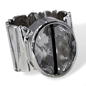 ANILLO CUARZO TURMALINADO