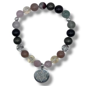 PULSERA MERKABA Y PIEDRAS NATURALES