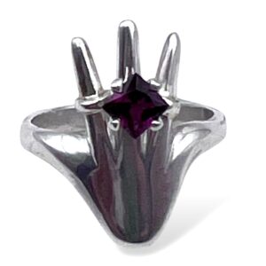 ANILLO MANO DE LA ABUNDANCIA Y GRANATE