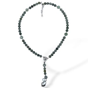 COLLAR ROSARIO PREHENITA Y PERLA BARROCA