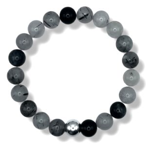 PULSERA CUARZO TURMALINADO