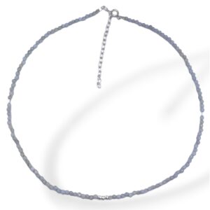 COLLAR ÁGATA DE CINTA AZUL