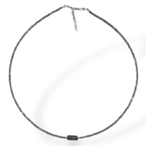COLLAR LABRADORITA Y TURMALINA SANDÍA
