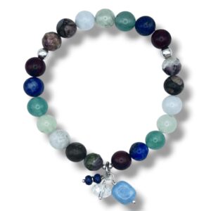 PULSERA AGUAMARINA CON ZAFIRO