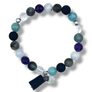 PULSERA PIEDRAS CON TURMALINA NEGRA