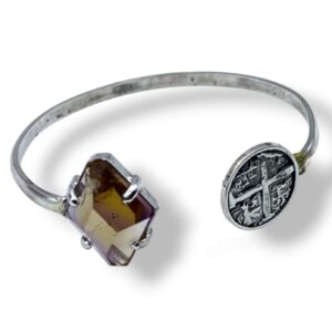 PULSERA RÍGIDA MACUQUINA Y BOLIVIANITA