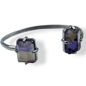PULSERA RÍGIDA BOLIVIANITA RÚSTICA