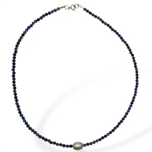 COLLAR LAPISLÁZULI CON PERLA