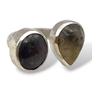 ANILLO RAÍZ DE RUBÍ - ÁGATA DENDRÍTICA