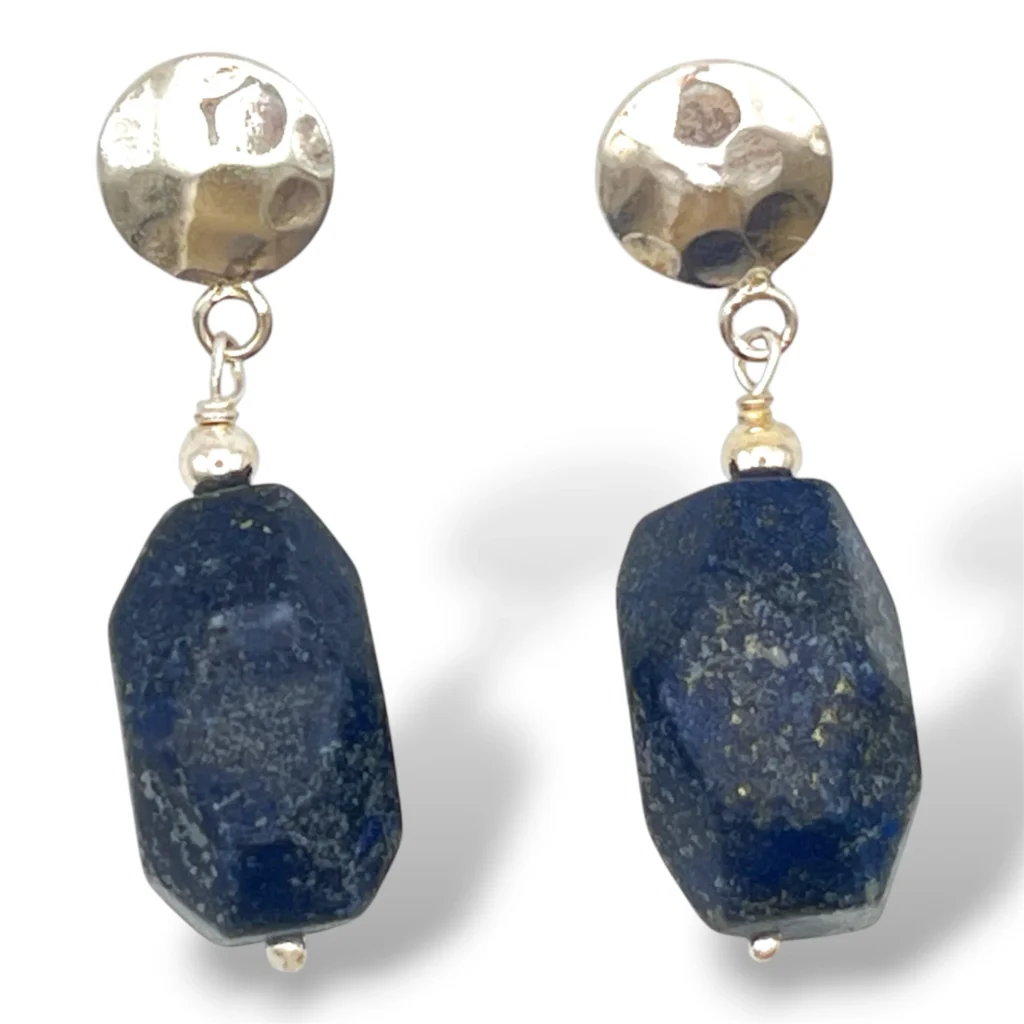 Aretes de Plata con Lapislázuli.