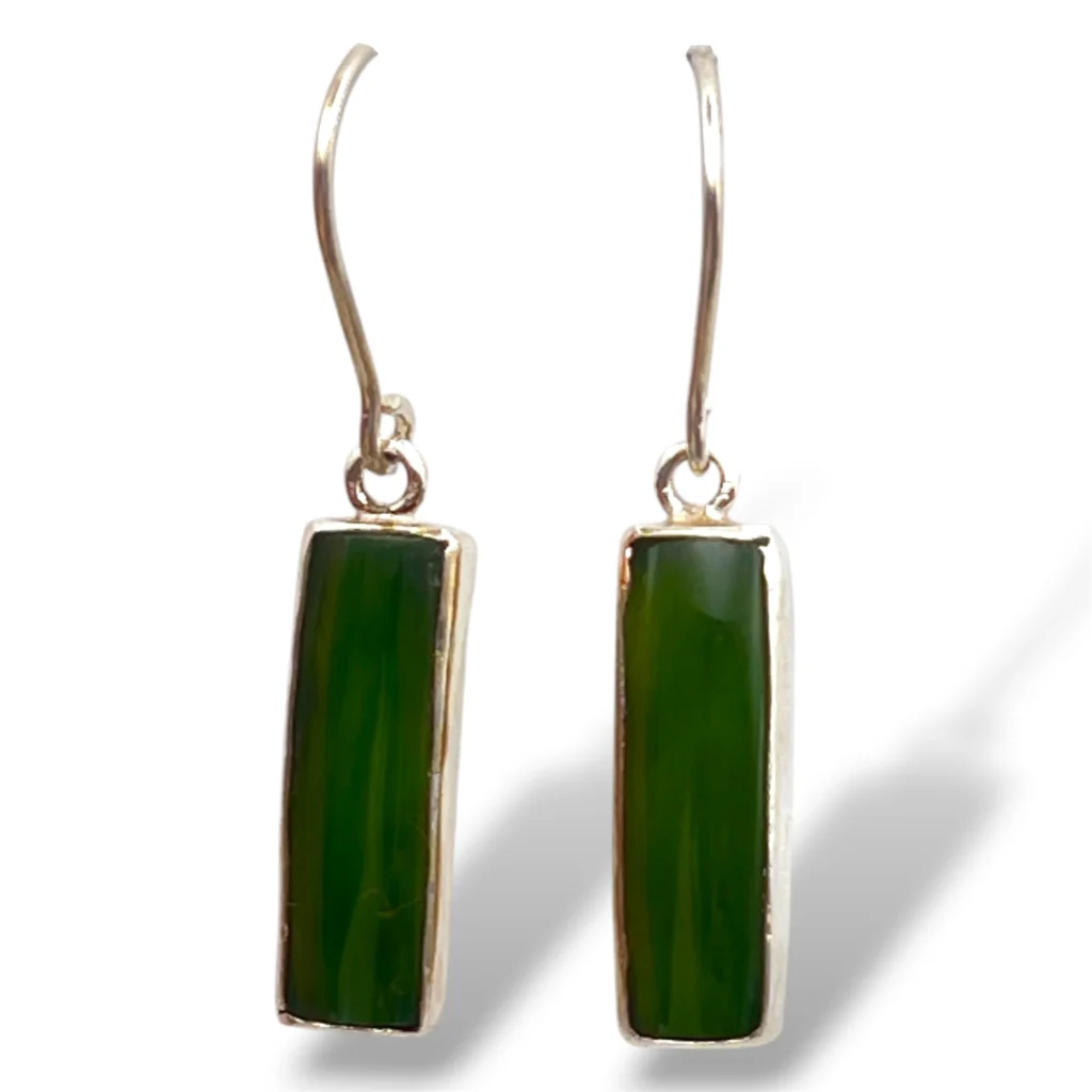 Aretes de Plata con Jade.