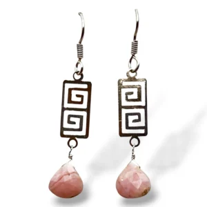 ARETES ÓPALO ROSADO