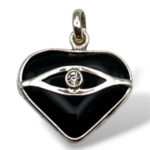 DIJE TURMALINA NEGRA CON OJO TURCO