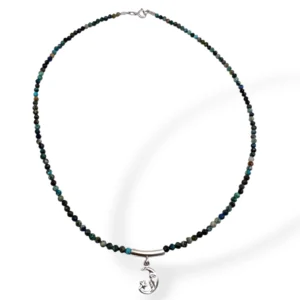 COLLAR CRISOCOLA CON LUNA