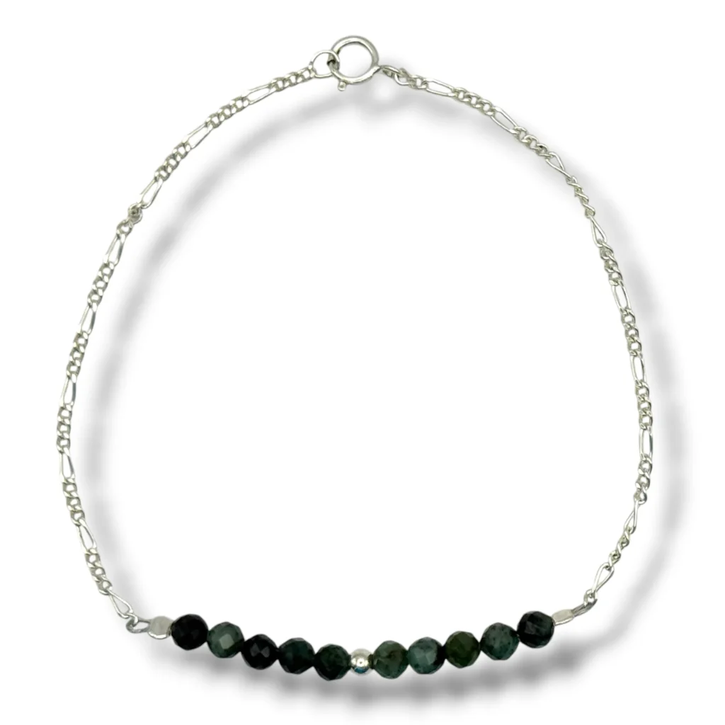 Pulsera de Plata y Esmeralda.