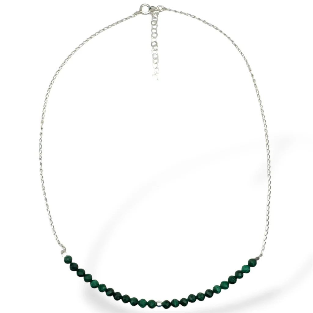 Collar de Plata y Malaquita.