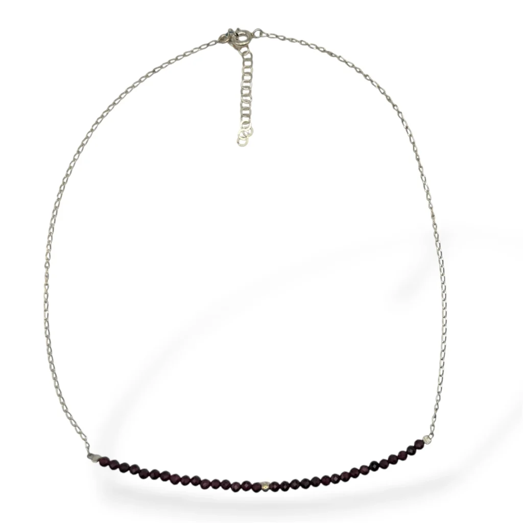 Collar de Plata y Granate.