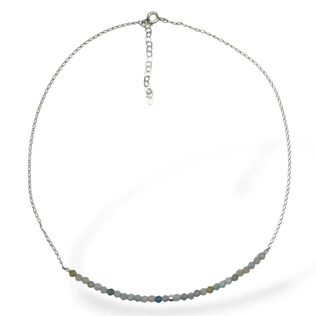 Collar de Plata y Morganita.