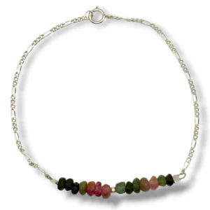 PULSERA TURMALINA ROSA Y VERDE