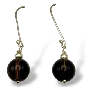 ARETES CUARZO AHUMADO