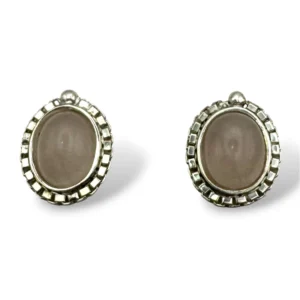 ARETES CUARZO ROSA