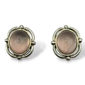 ARETES CUARZO ROSA