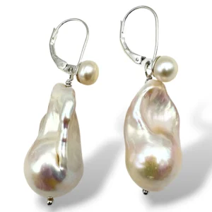 ARETES PERLA BARROCA Y PERLA