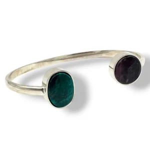 PULSERA CRISOCOLA Y FLUORITA