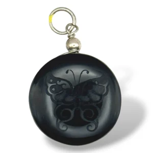 DIJE OBSIDIANA MARIPOSA